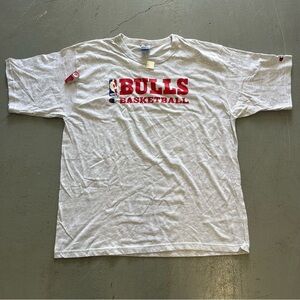 Champion Gray Bulls Basketballb Tee vintage